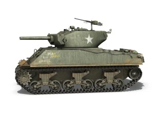 m4a3e2 - sherman jumbo - blue eyes 3D Model