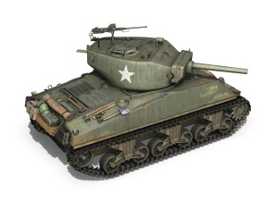 m4a3e2 - sherman jumbo - blue eyes Modelo 3D