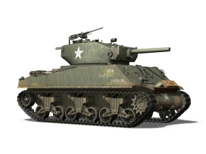 m4a3e2 - sherman jumbo - blue eyes 3D Model