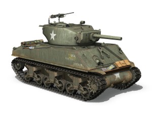 m4a3e2 - sherman jumbo - blue eyes Modelo 3D