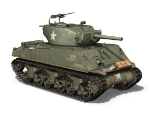 m4a3e2 - sherman jumbo - blue eyes 3D Model