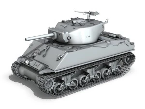 m4a3e2 - sherman jumbo - blue eyes 3D Model