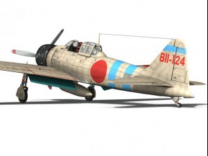 mitsubishi a6m2 zero carrier hiryu 3D 모델