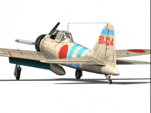 mitsubishi a6m2 zero carrier hiryu 3D 모델