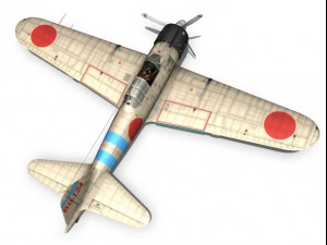 mitsubishi a6m2 zero carrier hiryu 3D 모델