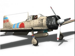 mitsubishi a6m2 zero carrier hiryu 3D 모델