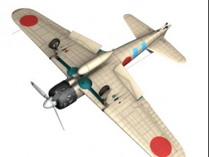 mitsubishi a6m2 zero carrier hiryu 3D 모델