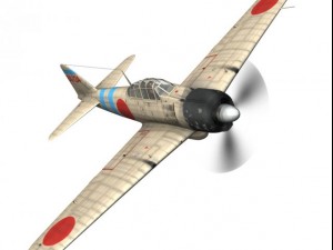 mitsubishi a6m2 zero carrier hiryu 3D 모델