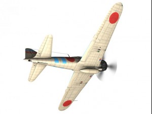 mitsubishi a6m2 zero carrier hiryu 3D 모델