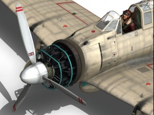 mitsubishi a6m2 zero carrier hiryu 3D 모델