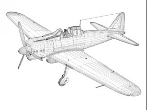 mitsubishi a6m2 zero carrier hiryu 3D 모델
