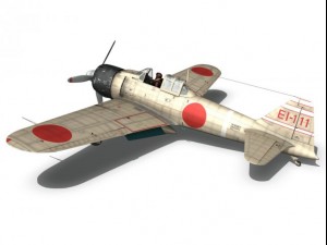 mitsubishi a6m2 zero carrier shokaku Modelo 3D