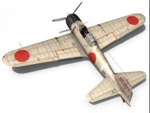 mitsubishi a6m2 zero carrier shokaku Modelo 3D