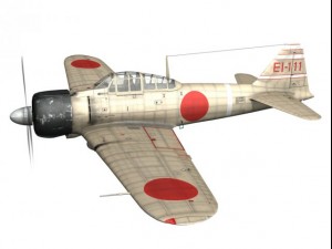 mitsubishi a6m2 zero carrier shokaku Modelo 3D