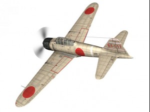 mitsubishi a6m2 zero carrier shokaku Modelo 3D