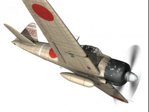 mitsubishi a6m2 zero carrier shokaku Modelo 3D