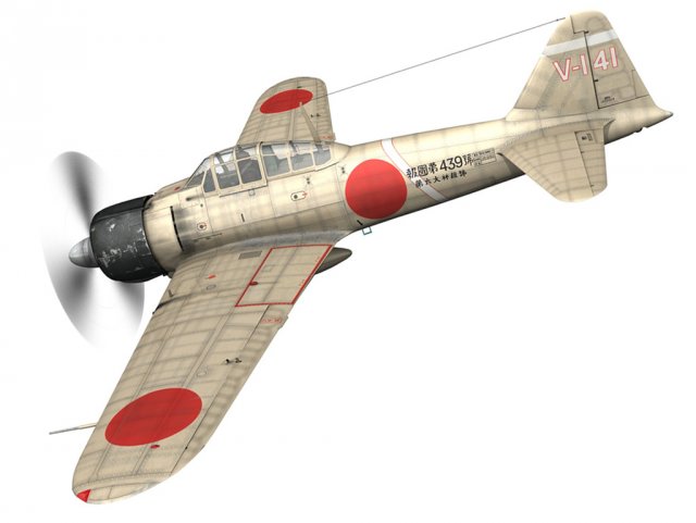 mitsubishi a6m2 zero tainan air group 3D 모델 .c4d .max .obj .3ds .fbx .stl .blend 