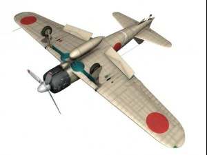 mitsubishi a6m2 zero tainan air group 3D Model