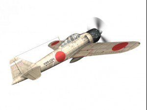 mitsubishi a6m2 zero tainan air group 3D 모델