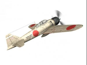 mitsubishi a6m2 zero tainan air group 3D Model