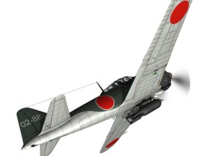 mitsubishi a6m2 sen baku kamikaze unit 3D Model