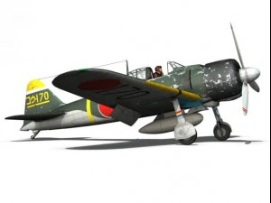 mitsubishi a6m2 zero konoike kokutai 3D Model