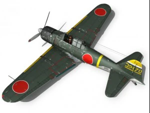 mitsubishi a6m2 zero konoike kokutai 3D Model