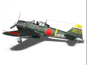 mitsubishi a6m2 zero konoike kokutai 3Dモデル