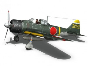 mitsubishi a6m2 zero konoike kokutai 3Dモデル
