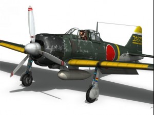 mitsubishi a6m2 zero konoike kokutai 3Dモデル