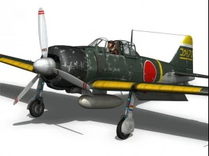 mitsubishi a6m2 zero konoike kokutai 3D Model