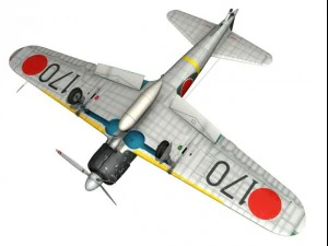 mitsubishi a6m2 zero konoike kokutai 3D Model