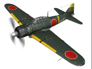 mitsubishi a6m2 zero konoike kokutai 3D Model