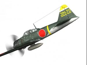 mitsubishi a6m2 zero konoike kokutai 3D Model