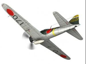 mitsubishi a6m2 zero konoike kokutai 3D Model