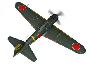 mitsubishi a6m2 zero konoike kokutai 3D Model