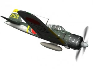 mitsubishi a6m2 zero konoike kokutai 3D Model