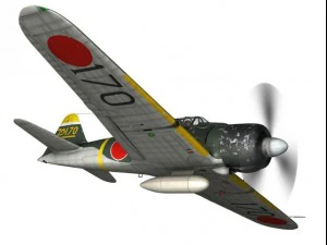 mitsubishi a6m2 zero konoike kokutai 3D Model