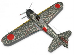 mitsubishi a6m2 zero hiyo fighter group 3D 模型
