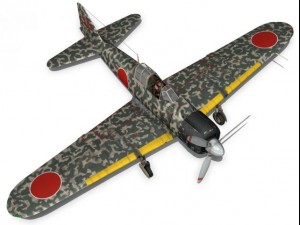 mitsubishi a6m2 zero hiyo fighter group 3D 模型