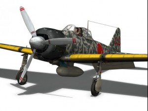 mitsubishi a6m2 zero hiyo fighter group 3D 模型