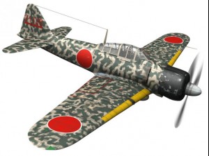 mitsubishi a6m2 zero hiyo fighter group 3D 模型