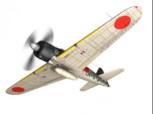 mitsubishi a6m2 zero hiyo fighter group 3D 模型