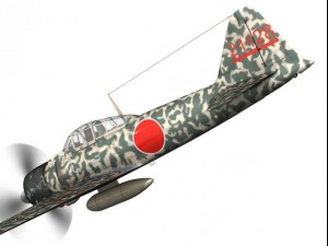 mitsubishi a6m2 zero hiyo fighter group 3D 模型