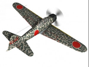 mitsubishi a6m2 zero hiyo fighter group 3D 模型