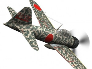 mitsubishi a6m2 zero hiyo fighter group 3D 模型