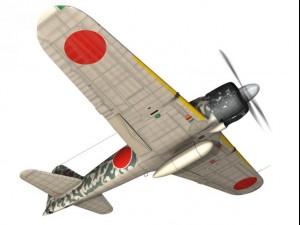 mitsubishi a6m2 zero hiyo fighter group 3D 模型
