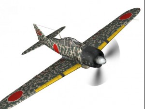 mitsubishi a6m2 zero hiyo fighter group 3D 模型