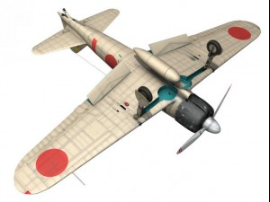 mitsubishi a6m2 zero carrier akagi 3Dモデル