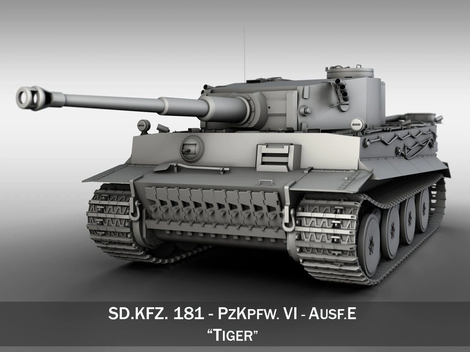 panzer vi - tiger - early production 3D Model .c4d .max .obj .3ds .fbx .stl .blend 
